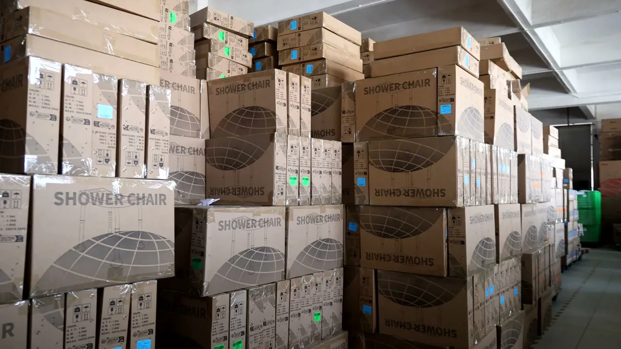 Finished-goods warehouse
